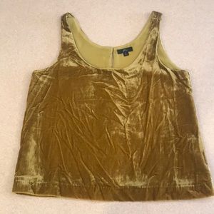 NWOT J.Crew crushed velvet tank top Sz 6